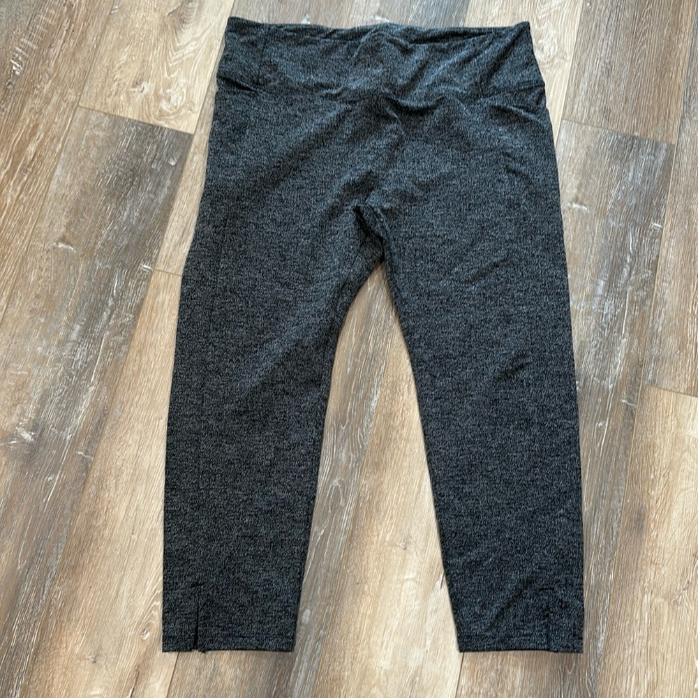 Tweed Athleta leggings.